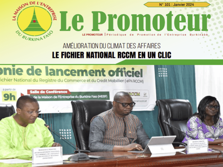 A lire dans le journal le Promoteur numéro 101